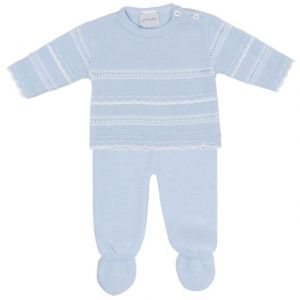 DANDELION Knitted 2-piece set "Blue"